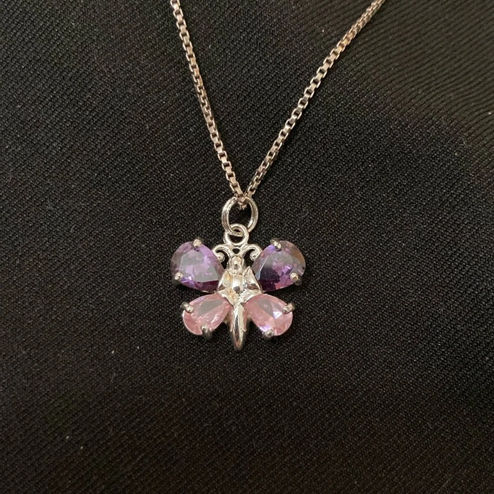 Petite Butterfly Pendant Necklace